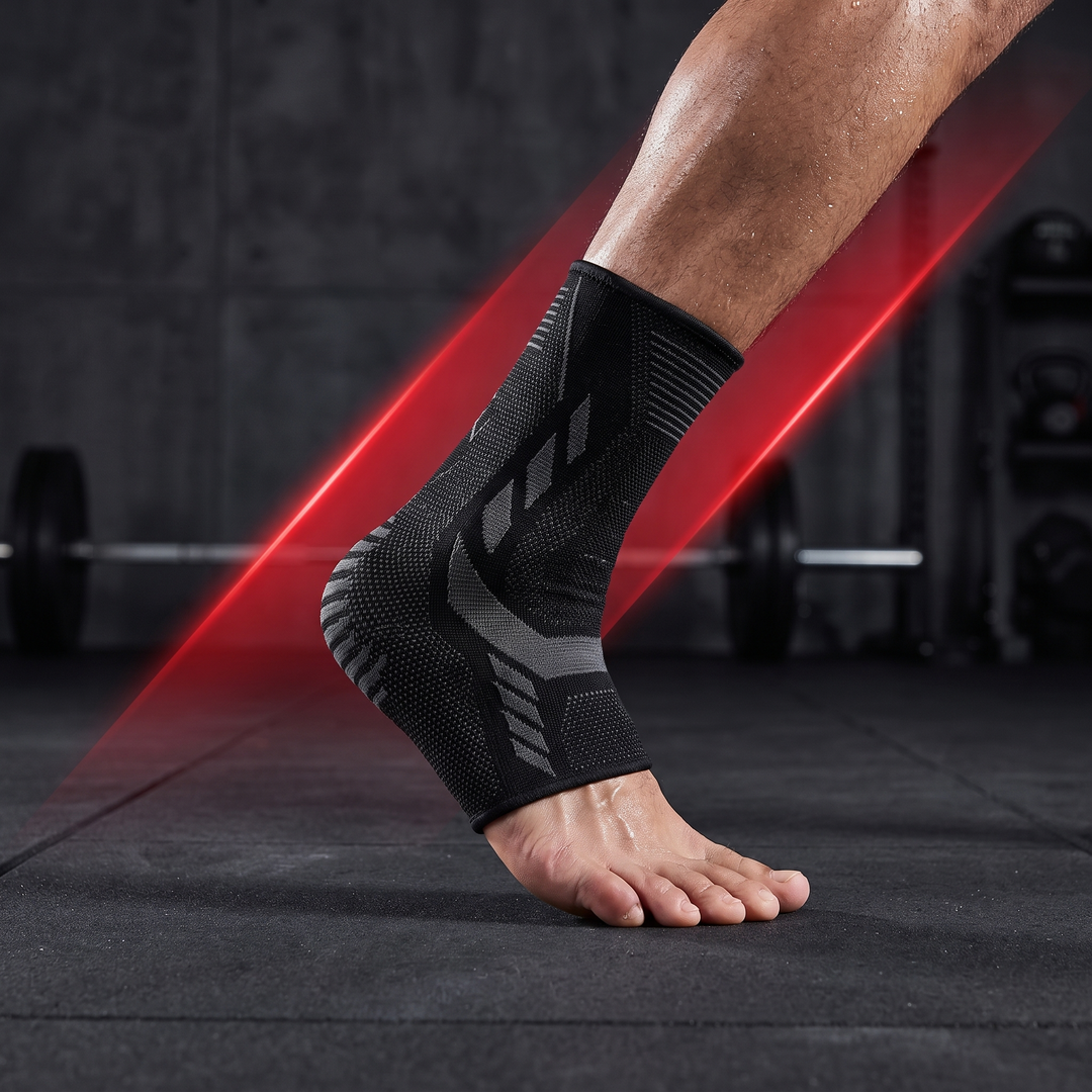Adjustable Ankle Support Strap Compression Sleeve Knit Stretch Brace Joint Protector Sports Gym Injury Recovery Elastic Belt - joint stabilization under load