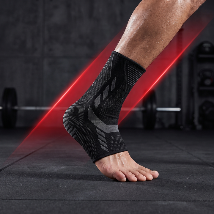 Adjustable Ankle Support Strap Compression Sleeve Knit Stretch Brace Joint Protector Sports Gym Injury Recovery Elastic Belt - joint stabilization under load
