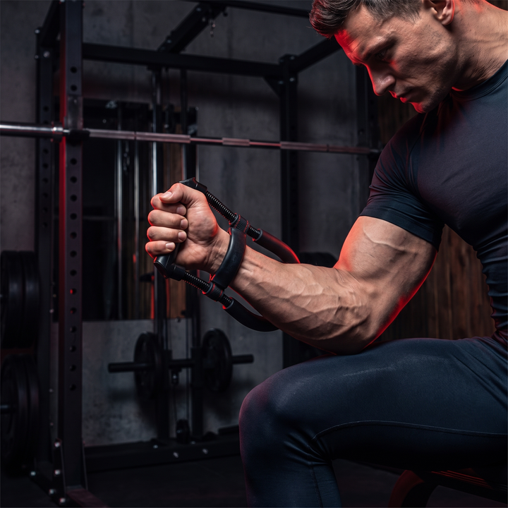 Adjustable Forearm Strengthener Wrist and Hand Grip Exerciser Arm Strength Trainer Resistance Training Equipment for Home Gym Fitness Workout Recovery - Lifestyle Home Gym Training