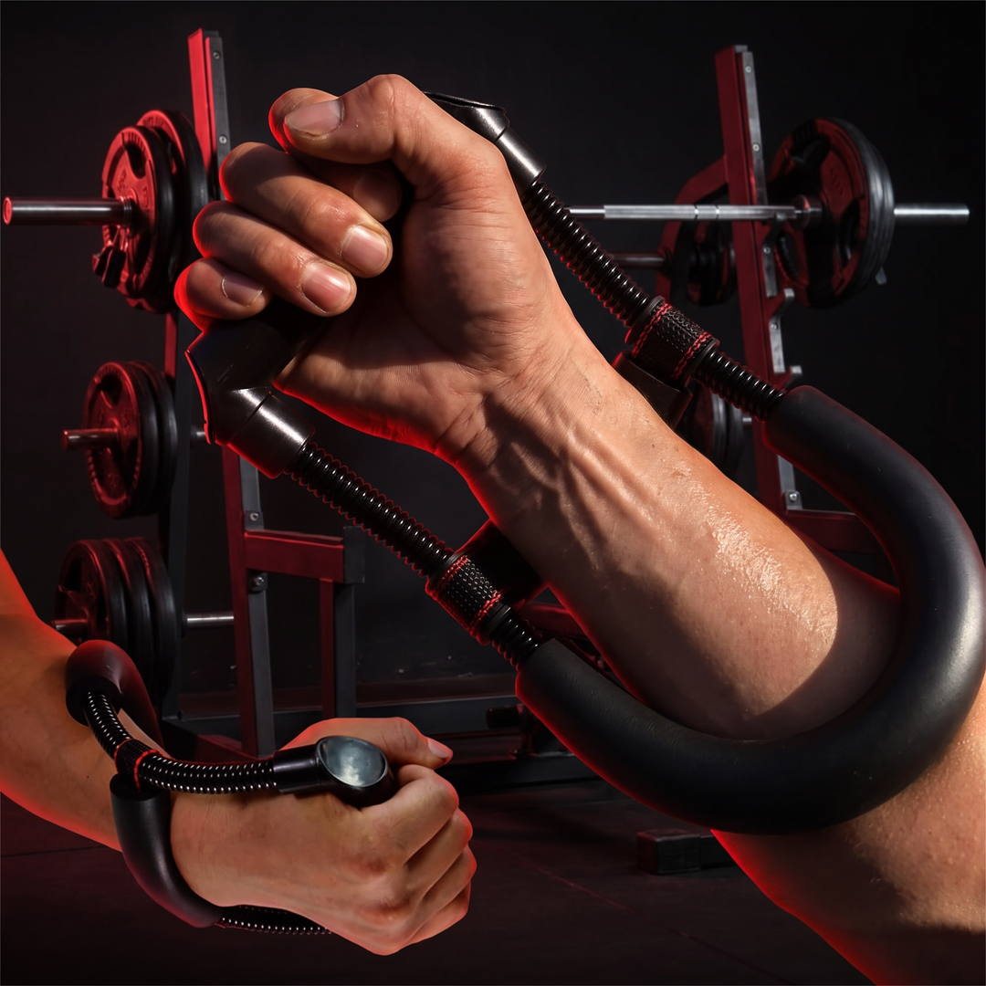 Adjustable Forearm Strengthener Wrist and Hand Grip Exerciser Arm Strength Trainer Resistance Training Equipment for Home Gym Fitness Workout Recovery - Lifestyle Warm-Up Routine Before Weightlifting
