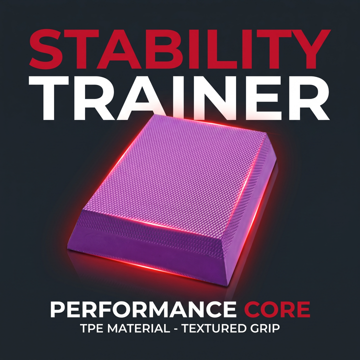 Professional Balance Pad TPE Stability Cushion Non-Slip Trainer for Ankle Core Strength Rehabilitation Home Gym Fitness Recovery Training - Purple Hero Shot