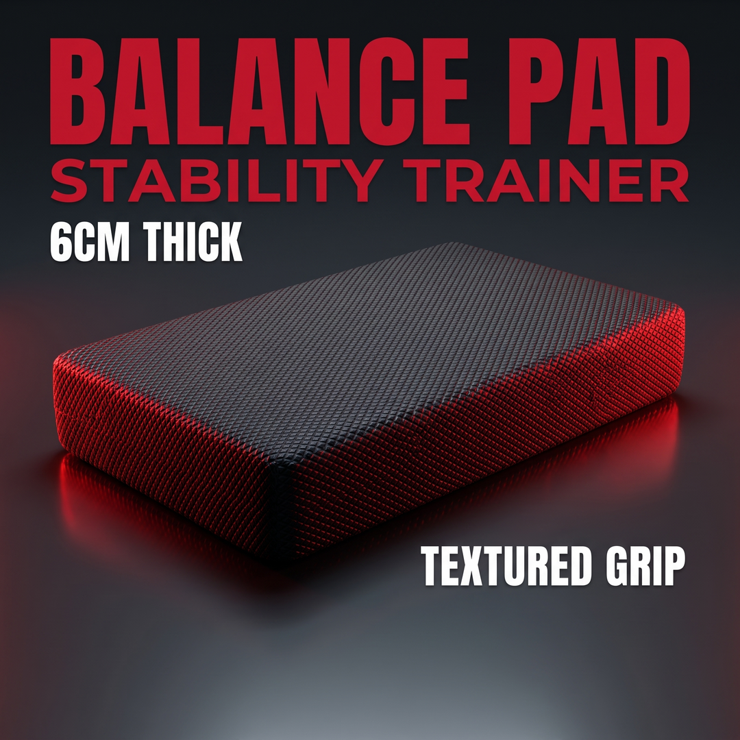 Professional Balance Pad TPE Stability Cushion Non-Slip Trainer for Ankle Core Strength Rehabilitation Home Gym Fitness Recovery Training - Black Hero Shot