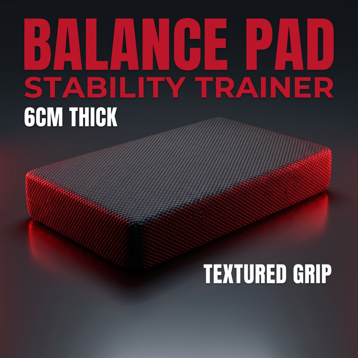 Professional Balance Pad TPE Stability Cushion Non-Slip Trainer for Ankle Core Strength Rehabilitation Home Gym Fitness Recovery Training - Black Hero Shot