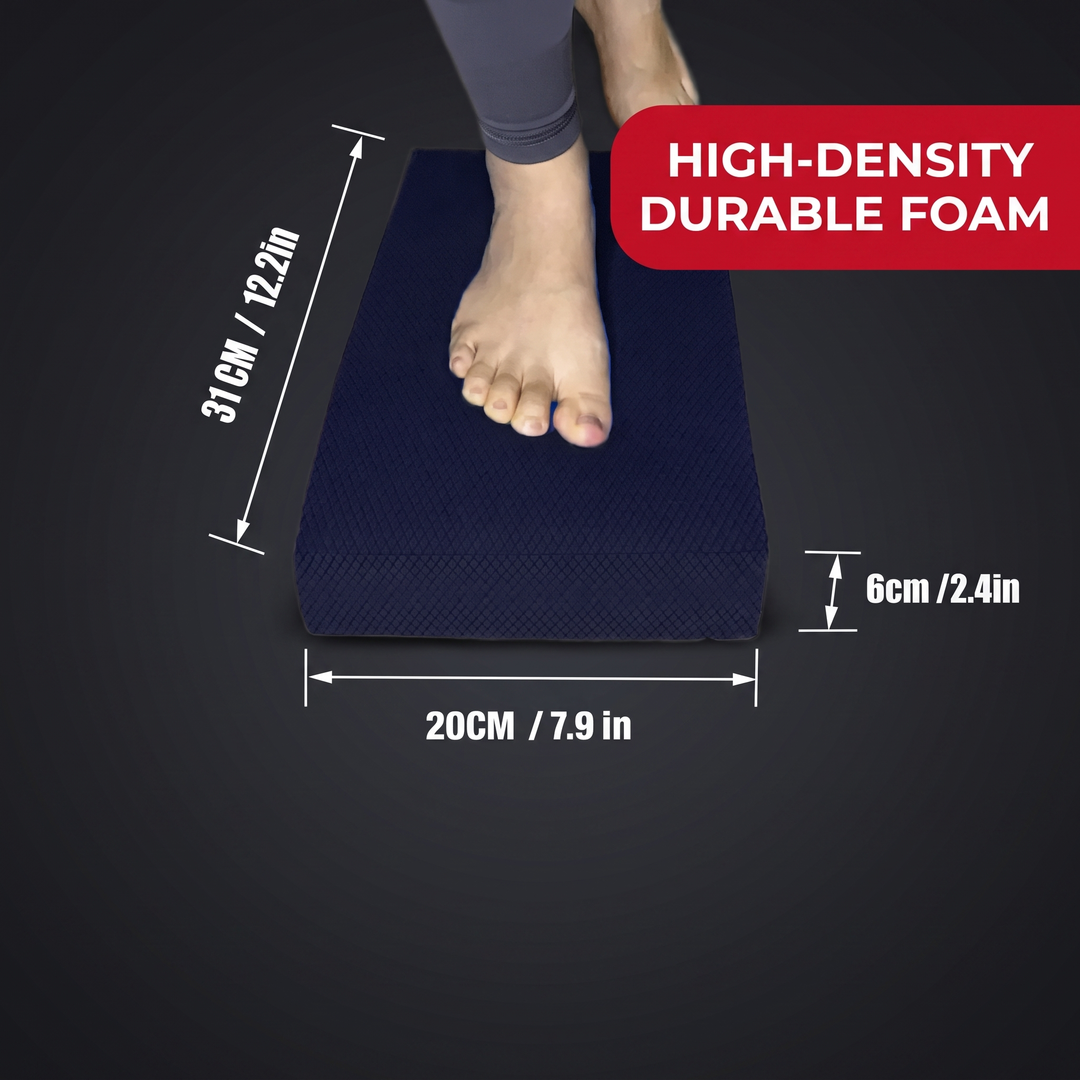 Professional Balance Pad TPE Stability Cushion Non-Slip Trainer for Ankle Core Strength Rehabilitation Home Gym Fitness Recovery Training - Durable High-Density Construction