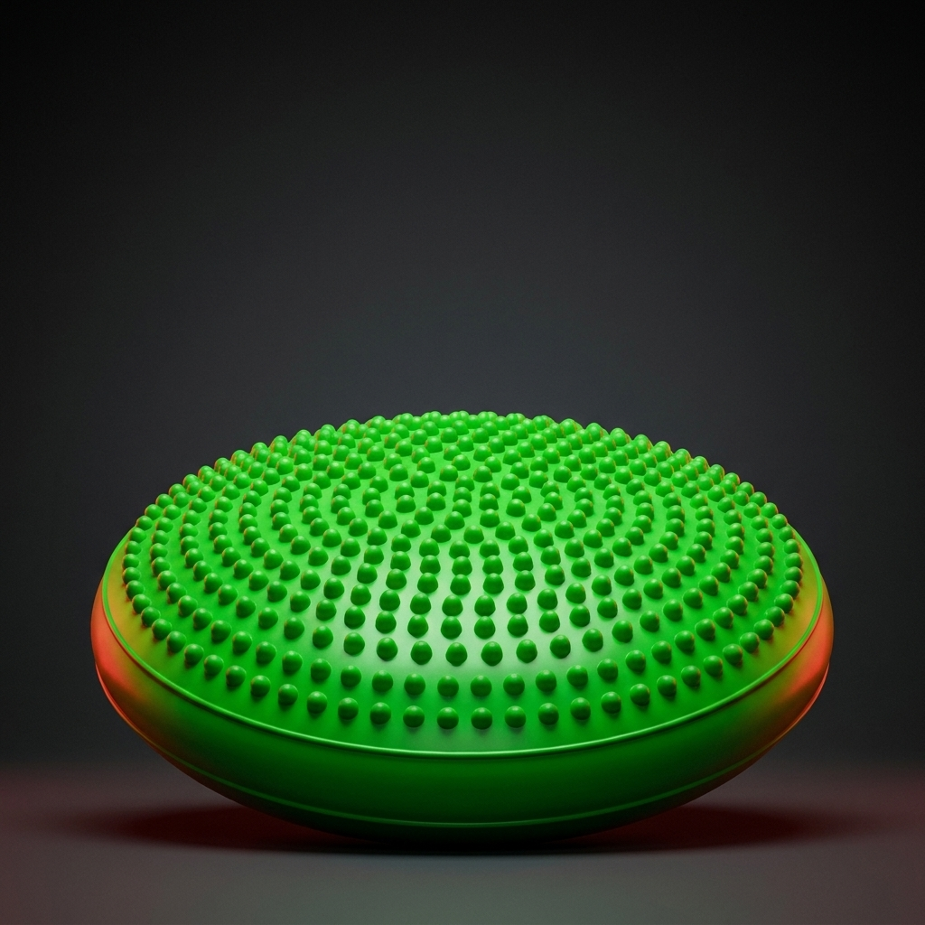 Professional Inflatable Balance Pad Anti-Burst Massage Cushion Stability Disc Yoga Fitness Balance Board Training Pad for Home Gym Rehabilitation Core Strength Workout - Green
