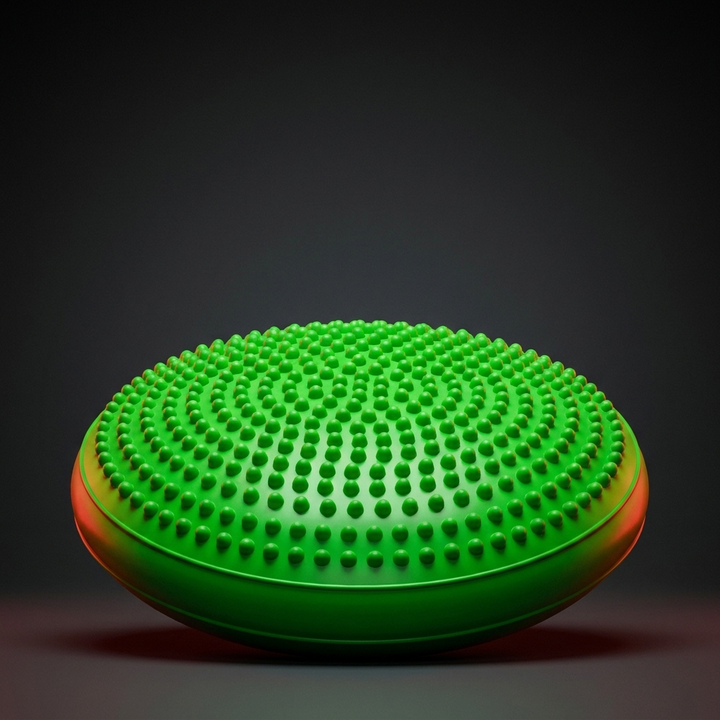 Professional Inflatable Balance Pad Anti-Burst Massage Cushion Stability Disc Yoga Fitness Balance Board Training Pad for Home Gym Rehabilitation Core Strength Workout - Green