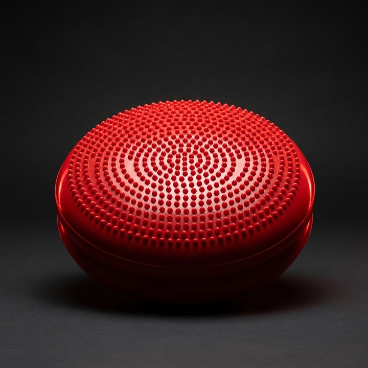 Professional Inflatable Balance Pad Anti-Burst Massage Cushion Stability Disc Yoga Fitness Balance Board Training Pad for Home Gym Rehabilitation Core Strength Workout - Red