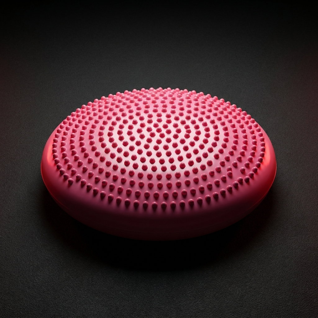Professional Inflatable Balance Pad Anti-Burst Massage Cushion Stability Disc Yoga Fitness Balance Board Training Pad for Home Gym Rehabilitation Core Strength Workout - Pink