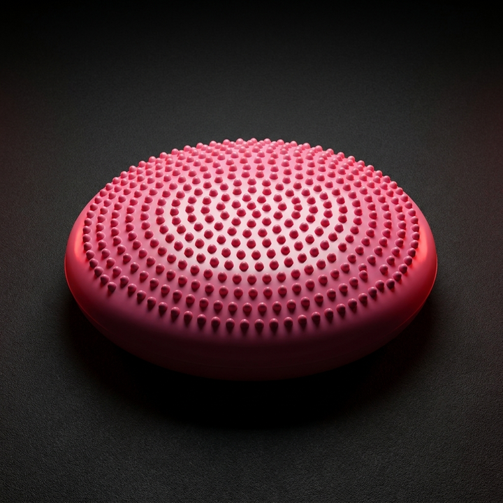 Professional Inflatable Balance Pad Anti-Burst Massage Cushion Stability Disc Yoga Fitness Balance Board Training Pad for Home Gym Rehabilitation Core Strength Workout - Pink