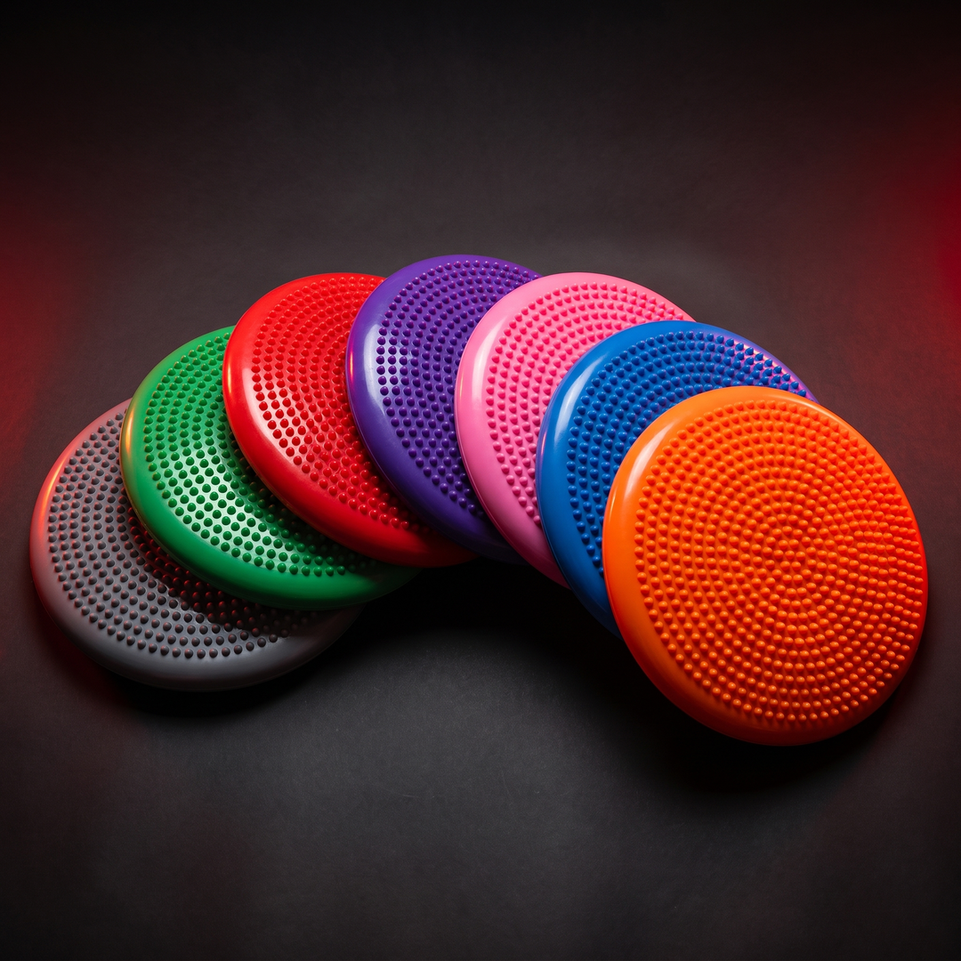 Professional Inflatable Balance Pad Anti-Burst Massage Cushion Stability Disc Yoga Fitness Balance Board Training Pad for Home Gym Rehabilitation Core Strength Workout - Color Options