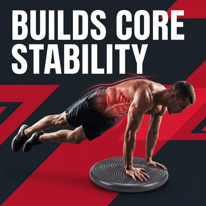 Professional Inflatable Balance Pad Anti-Burst Massage Cushion Stability Disc Yoga Fitness Balance Board Training Pad for Home Gym Rehabilitation Core Strength Workout - Builds Core Stability