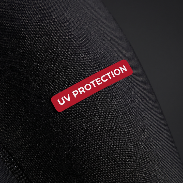 Professional Full Leg Compression Sleeves UV Protection Anti-Slip Long Knee Sleeves for Sports Recovery Circulation Support Pair - UV Protection Fabric Detail