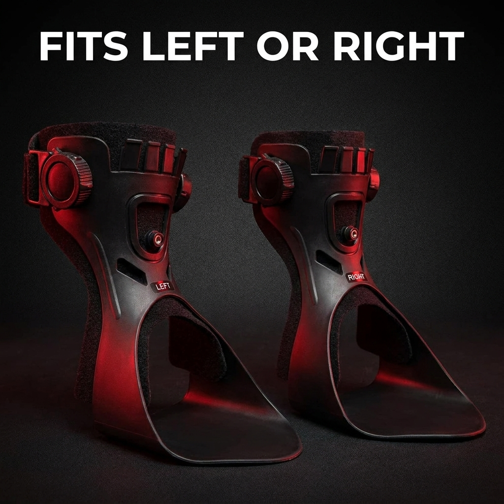 Adjustable Ankle Support Brace — left and right fit options