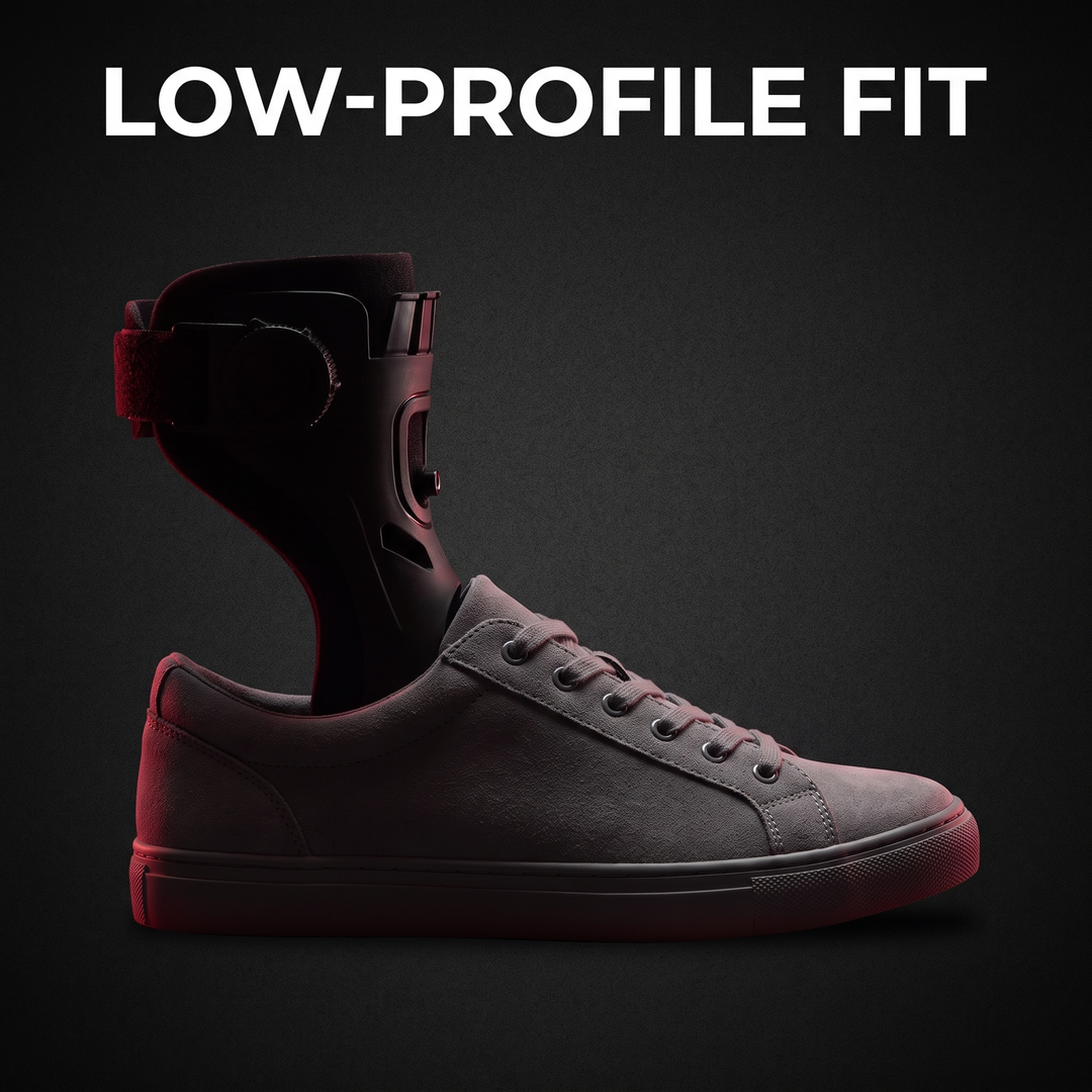 Adjustable Ankle Support Brace — low-profile fit under footwear