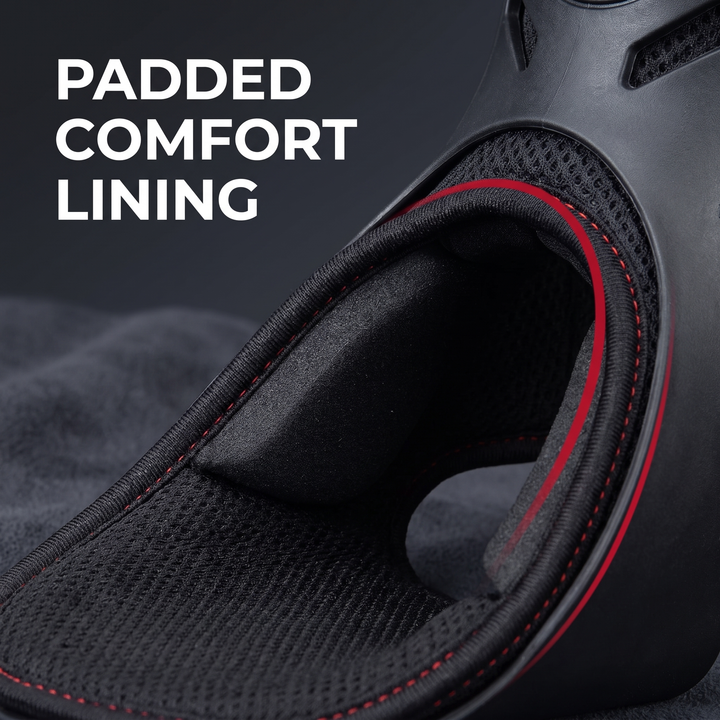 Adjustable Ankle Support Brace — padded interior lining detail