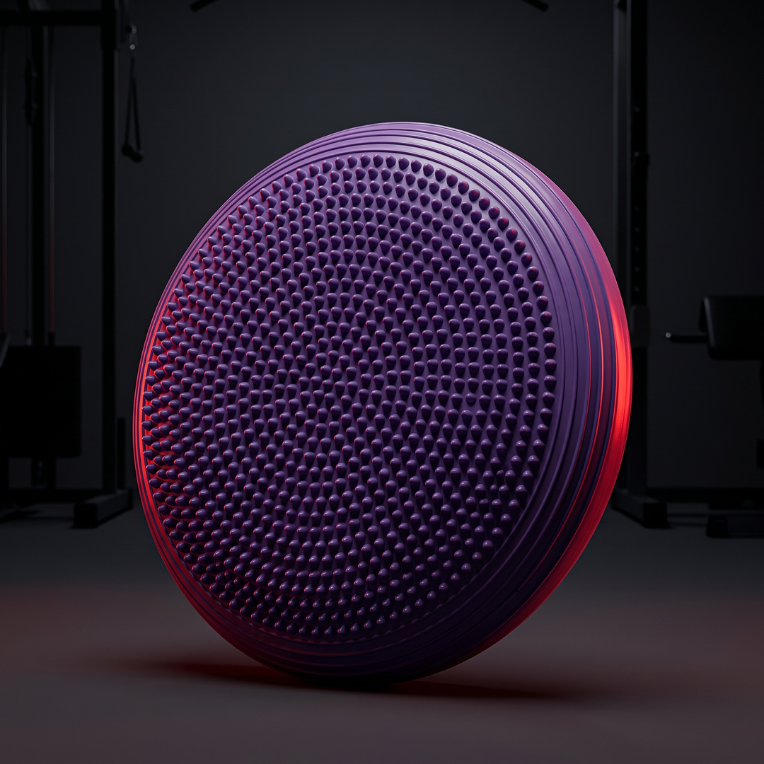 Professional Inflatable Balance Pad Core Stability Trainer Yoga Pilates Fitness Balance Board for Home Gym Rehabilitation Balance Training - Purple hero shot