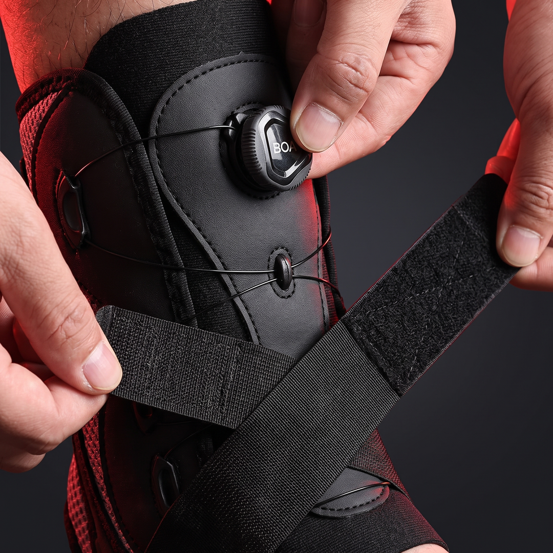 Adjustable Ankle Brace Support Stabilizer - adjustable strap closure