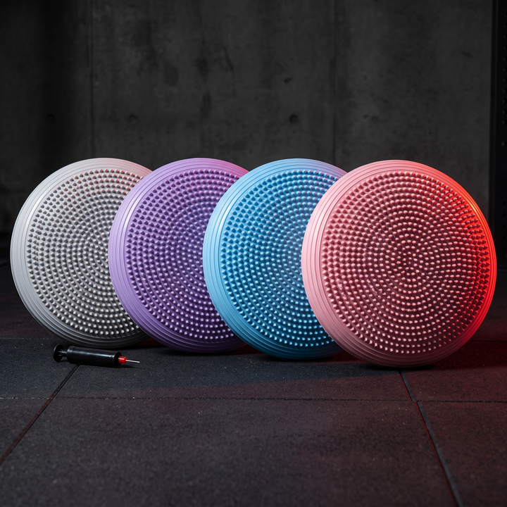 Professional Inflatable Balance Pad Core Stability Trainer Yoga Pilates Fitness Balance Board for Home Gym Rehabilitation Balance Training - color variant lineup