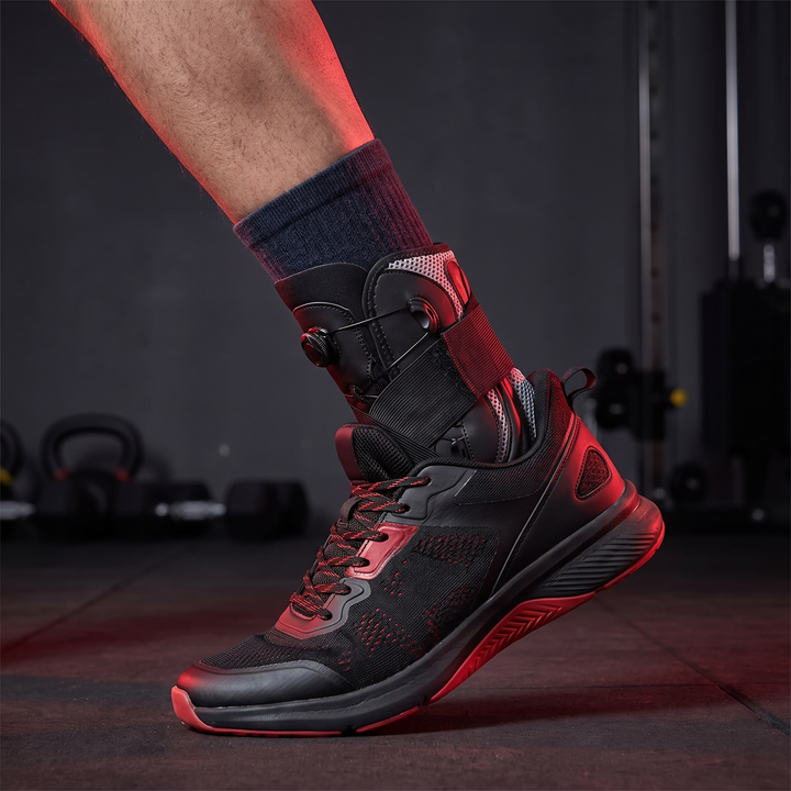 Adjustable Ankle Brace Support Stabilizer - step 3 ready for activity