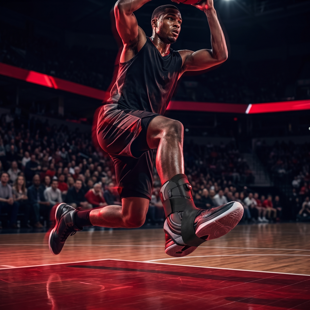 Adjustable Ankle Brace Support Stabilizer - basketball jump landing
