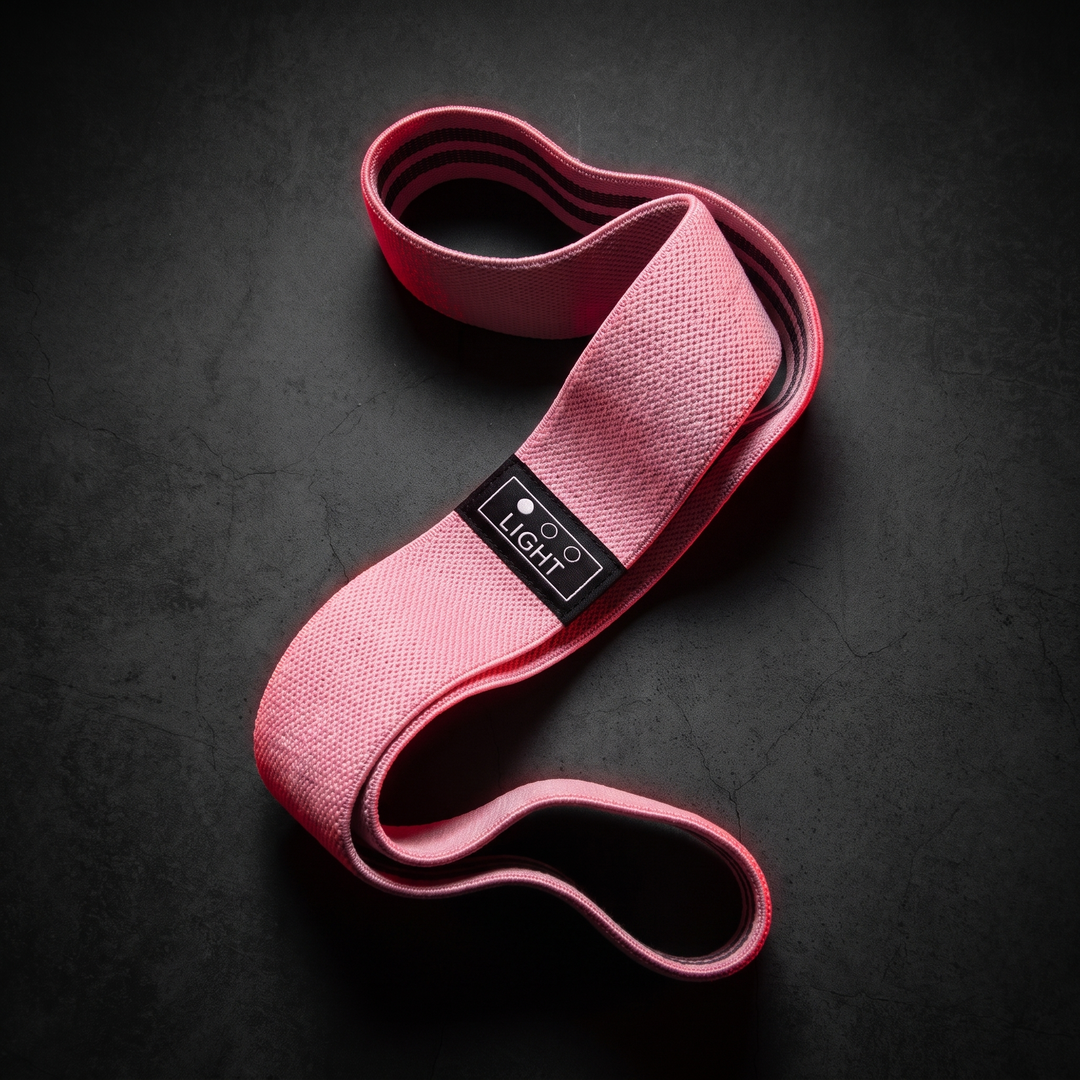 Professional Long Resistance Loop Band Full Body Workout Elastic Exercise Band Home Gym Strength Training Yoga Fitness Band Unisex - pink
