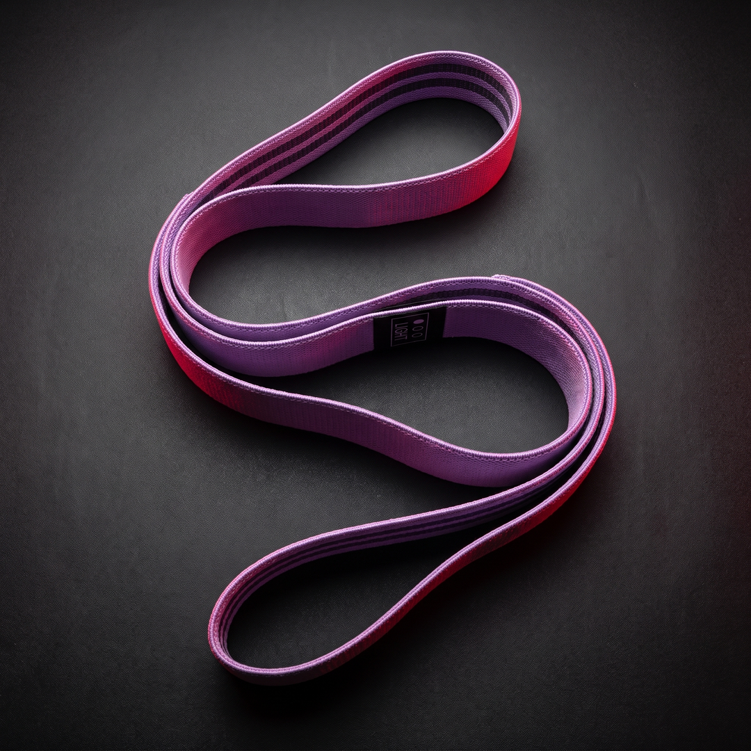 Professional Long Resistance Loop Band Full Body Workout Elastic Exercise Band Home Gym Strength Training Yoga Fitness Band Unisex - lilac