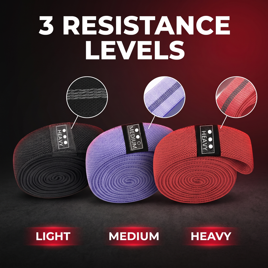 Professional Long Resistance Loop Band Full Body Workout Elastic Exercise Band Home Gym Strength Training Yoga Fitness Band Unisex - 3 resistance levels feature
