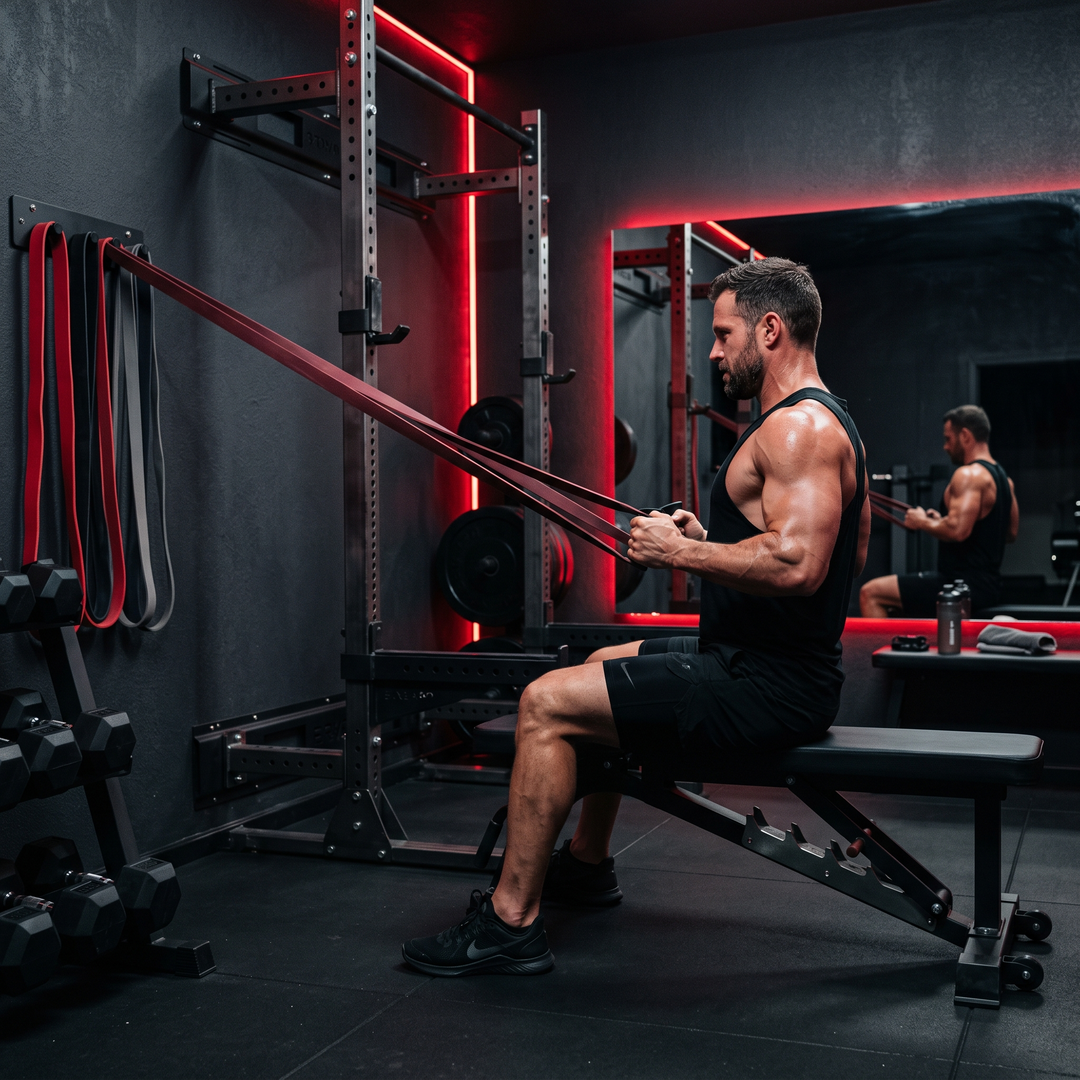 Professional Resistance Bands with Handles Exercise Bands for Strength Training Home Gym Workout Bands for Men Women Fitness Rehabilitation Equipment - Home Gym Lifestyle