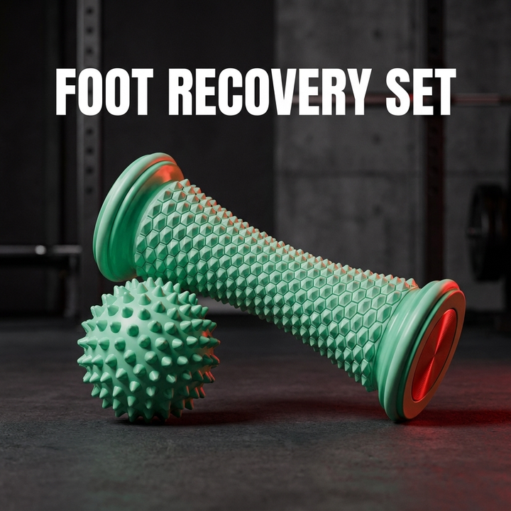 Professional Foot Massage Roller Set — premium hero shot with roller and massage ball