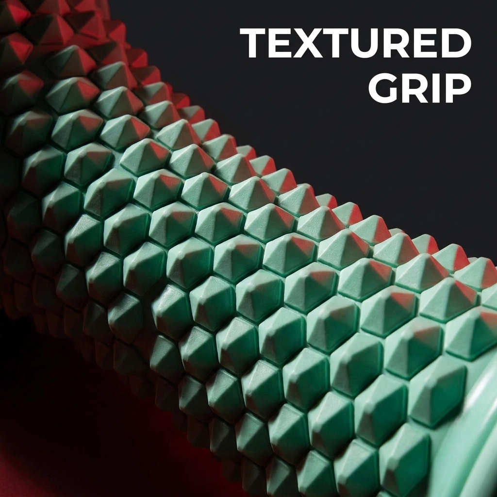 Professional Foot Massage Roller Set — textured grip roller close-up