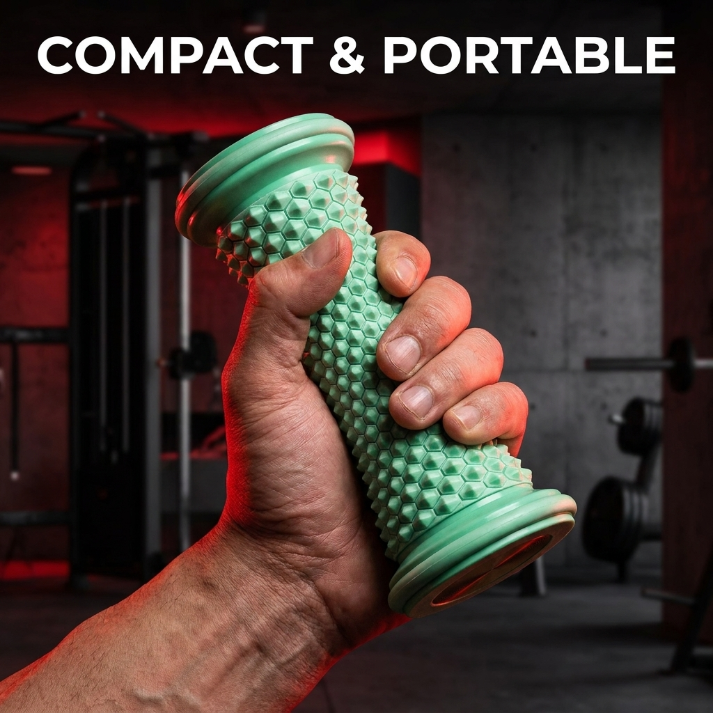 Professional Foot Massage Roller Set — compact portable design in hand