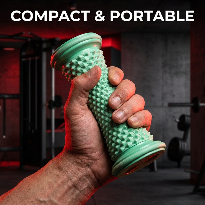 Professional Foot Massage Roller Set — compact portable design in hand