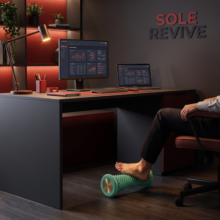 Professional Foot Massage Roller Set — under-desk foot recovery at the office