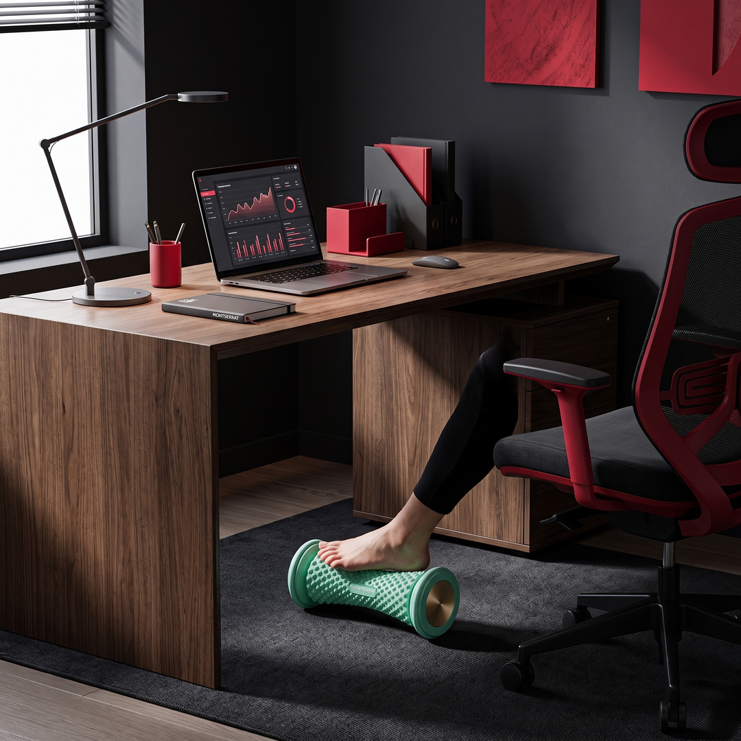 Professional Foot Massage Roller Set — under-desk foot recovery at the office