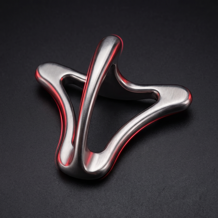 Professional Triangle Trigger Point Massage Tool Metal Muscle Scraper Deep Tissue Acupressure Full Body Muscle Relief Recovery Physiotherapy Fitness Tool