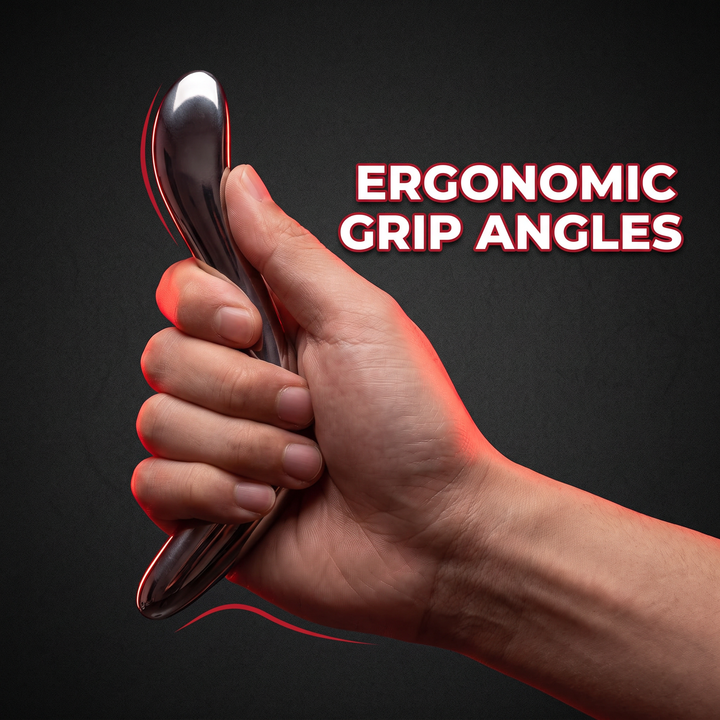Professional Triangle Trigger Point Massage Tool Metal Muscle Scraper Deep Tissue Acupressure Full Body Muscle Relief Recovery Physiotherapy Fitness Tool