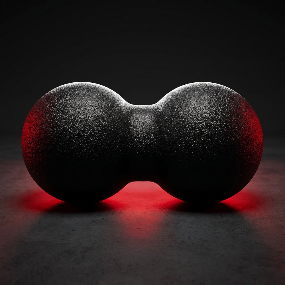 Professional Peanut Massage Ball Set Acupressure Trigger Point Massager Neck Back Myofascial Release Fitness Yoga Recovery Tool - Hero Product Shot 12x24cm