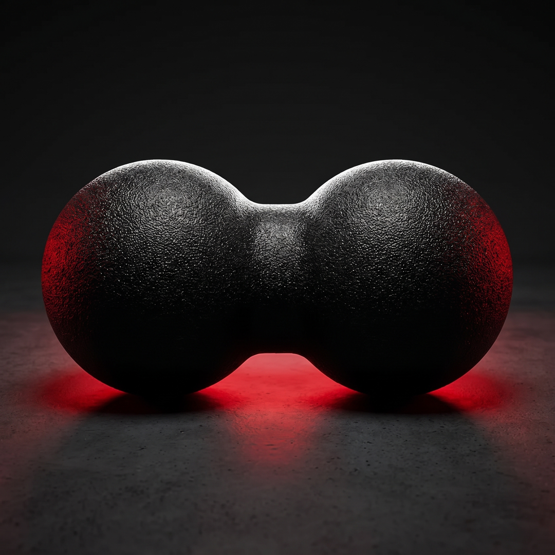 Professional Peanut Massage Ball Set Acupressure Trigger Point Massager Neck Back Myofascial Release Fitness Yoga Recovery Tool - Hero Product Shot 12x24cm
