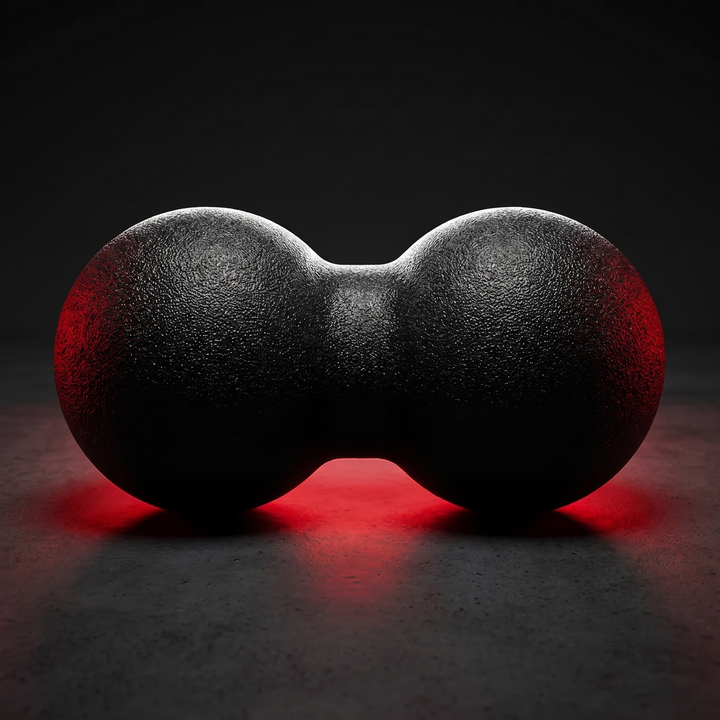 Professional Peanut Massage Ball Set Acupressure Trigger Point Massager Neck Back Myofascial Release Fitness Yoga Recovery Tool - Hero Product Shot 12x24cm