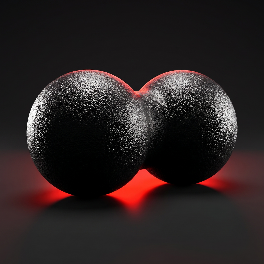 Professional Peanut Massage Ball Set Acupressure Trigger Point Massager Neck Back Myofascial Release Fitness Yoga Recovery Tool - Hero Product Shot Detail View