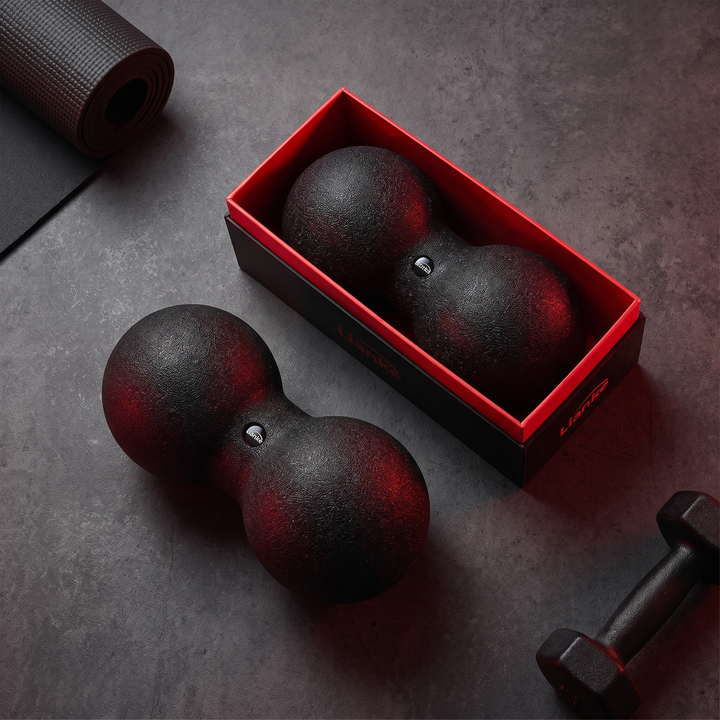 Professional Peanut Massage Ball Set Acupressure Trigger Point Massager Neck Back Myofascial Release Fitness Yoga Recovery Tool - Packaging and Product Set