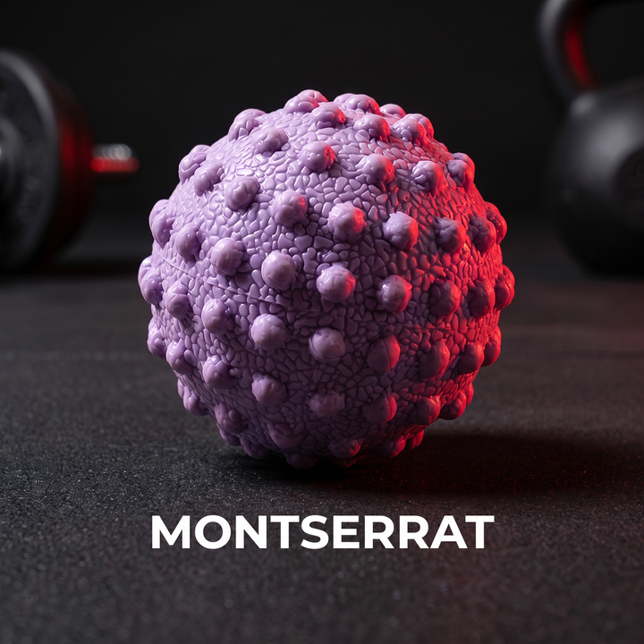 Professional TPE Massage Ball Trigger Point Ball Multi Texture Full Body Muscle Relief 50mm Yoga Fitness Home Gym Office Recovery Roller Ball - Purple hero shot