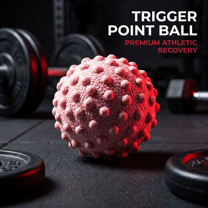 Professional TPE Massage Ball Trigger Point Ball Multi Texture Full Body Muscle Relief 50mm Yoga Fitness Home Gym Office Recovery Roller Ball - Pink hero shot