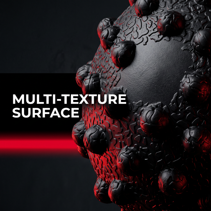 Professional TPE Massage Ball Trigger Point Ball Multi Texture Full Body Muscle Relief 50mm Yoga Fitness Home Gym Office Recovery Roller Ball - Multi-texture surface close-up