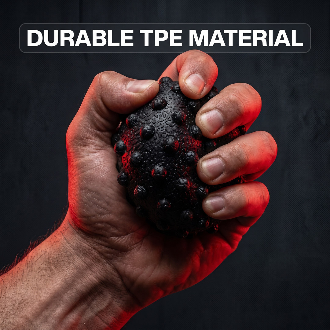 Professional TPE Massage Ball Trigger Point Ball Multi Texture Full Body Muscle Relief 50mm Yoga Fitness Home Gym Office Recovery Roller Ball - Durable TPE material demonstration