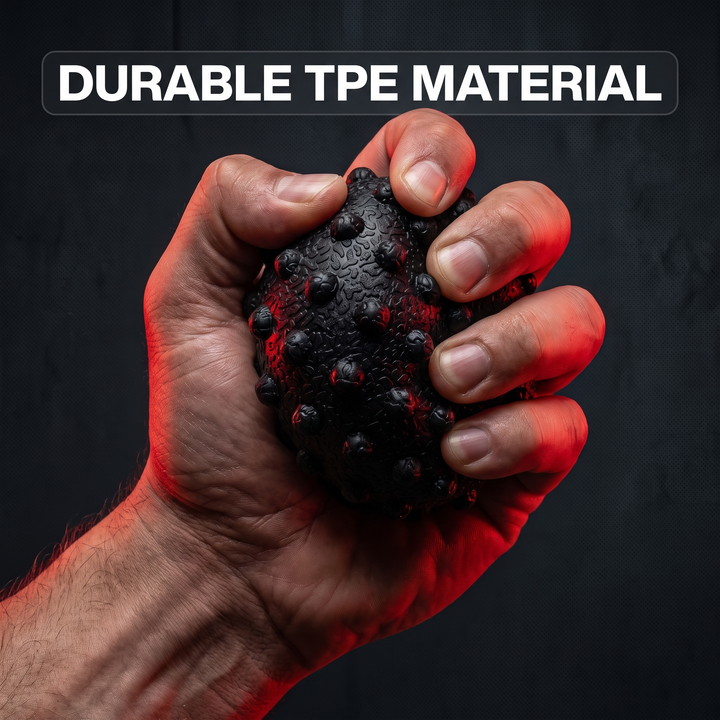 Professional TPE Massage Ball Trigger Point Ball Multi Texture Full Body Muscle Relief 50mm Yoga Fitness Home Gym Office Recovery Roller Ball - Durable TPE material demonstration