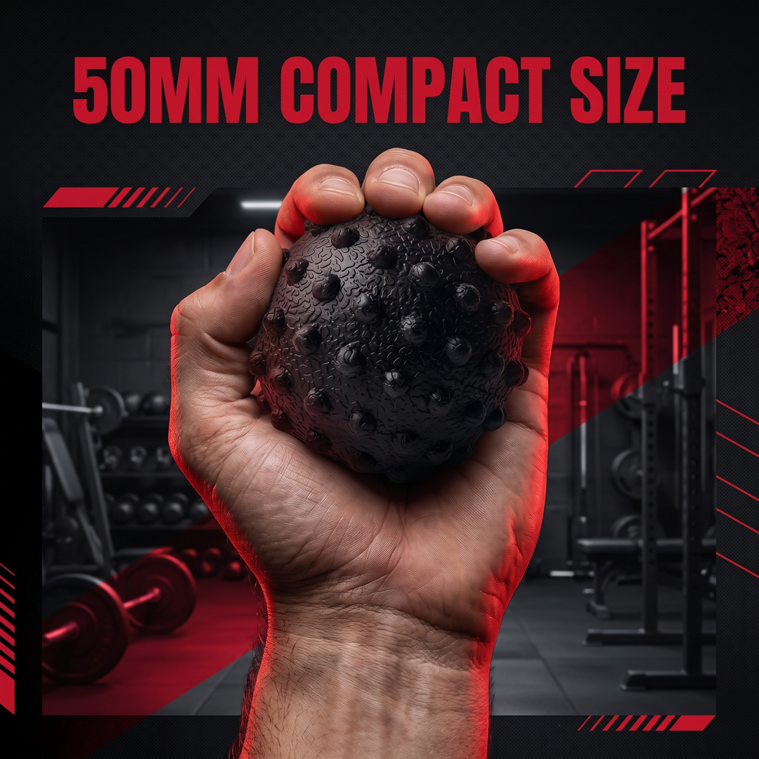 Professional TPE Massage Ball Trigger Point Ball Multi Texture Full Body Muscle Relief 50mm Yoga Fitness Home Gym Office Recovery Roller Ball - 50mm compact size in hand