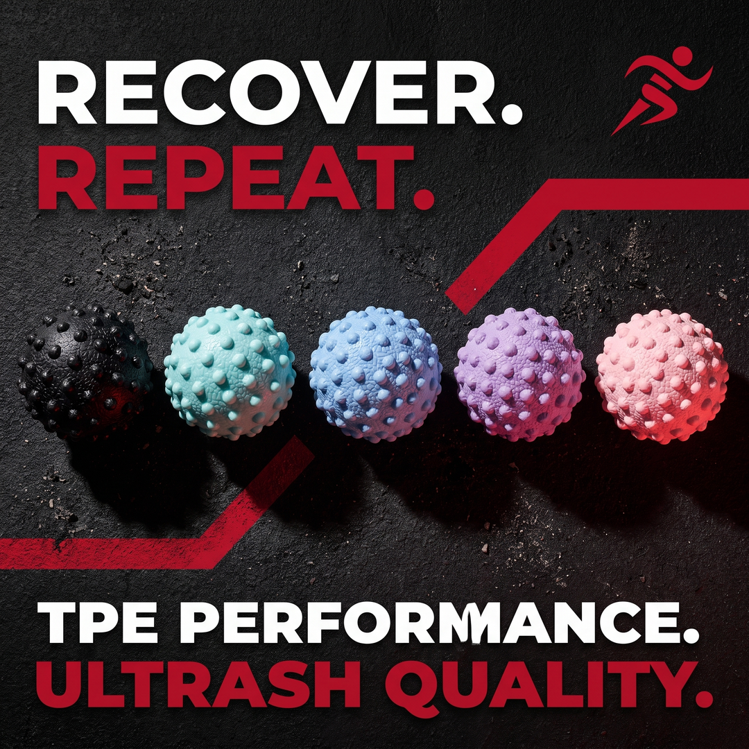 Professional TPE Massage Ball Trigger Point Ball Multi Texture Full Body Muscle Relief 50mm Yoga Fitness Home Gym Office Recovery Roller Ball - Packaging flat-lay all colors