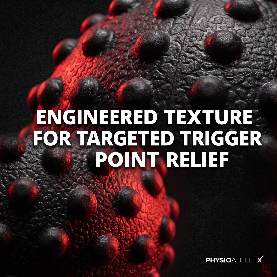 Professional Fascia Massage Ball Trigger Point Roller for Neck Shoulder Back Legs Feet Hands Muscle Relaxation Recovery Fitness - Black Texture Macro Close-up