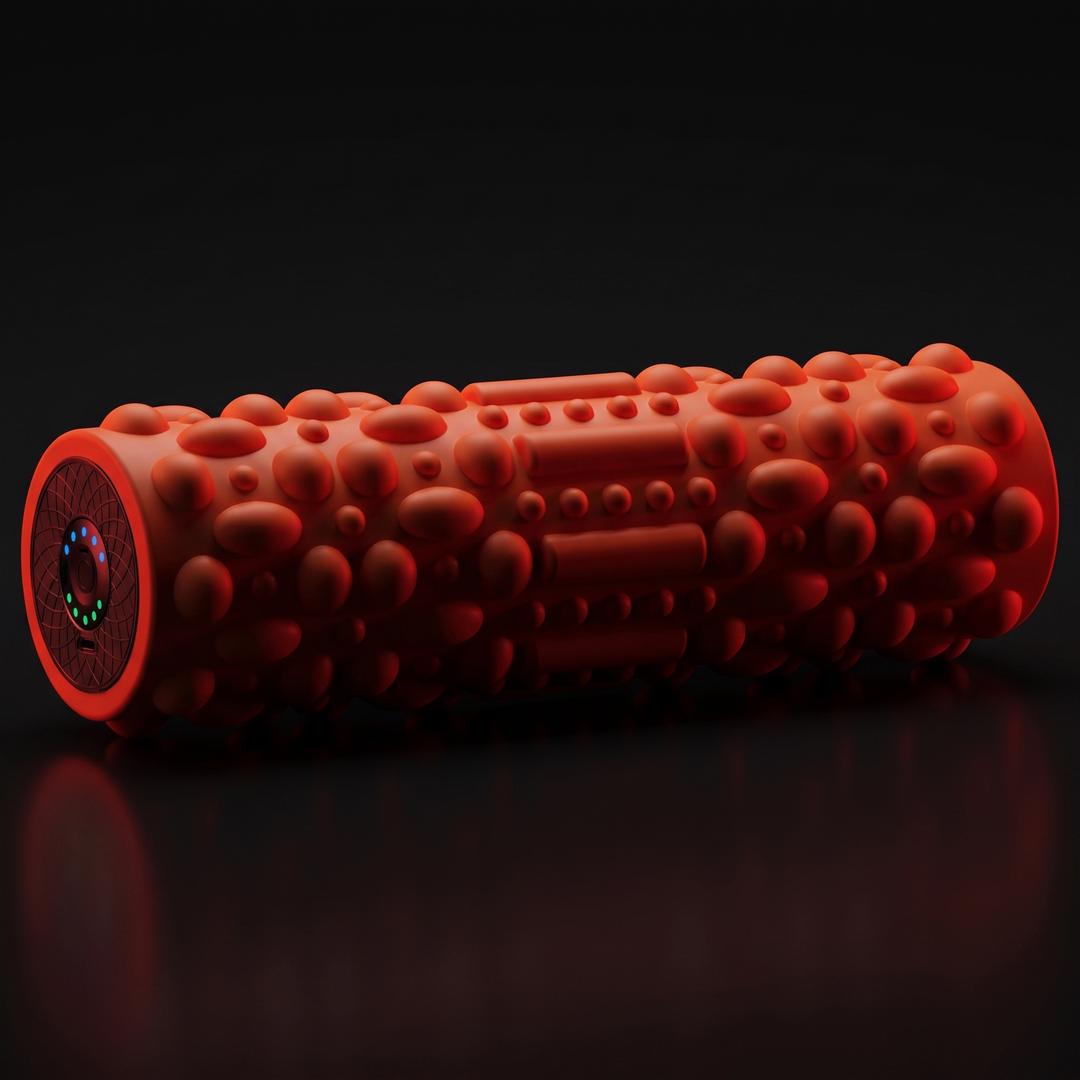 PHYSIOATHLETX Electric Vibrating Foam Roller - Orange